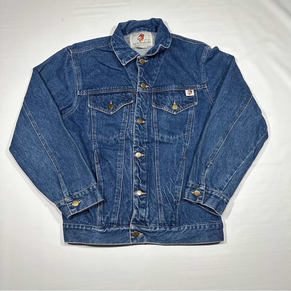 Vintage Woody Woodpecker Denim Jean Jacket Woody Club Member
